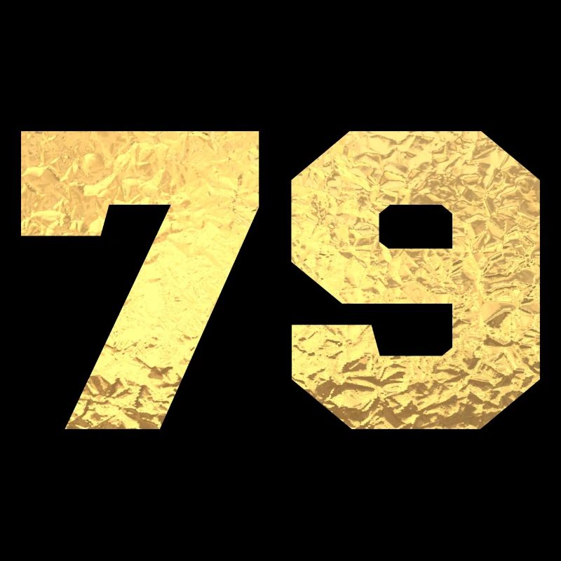 Nummer 79 Gold Glitter - 79. Jahrestag
