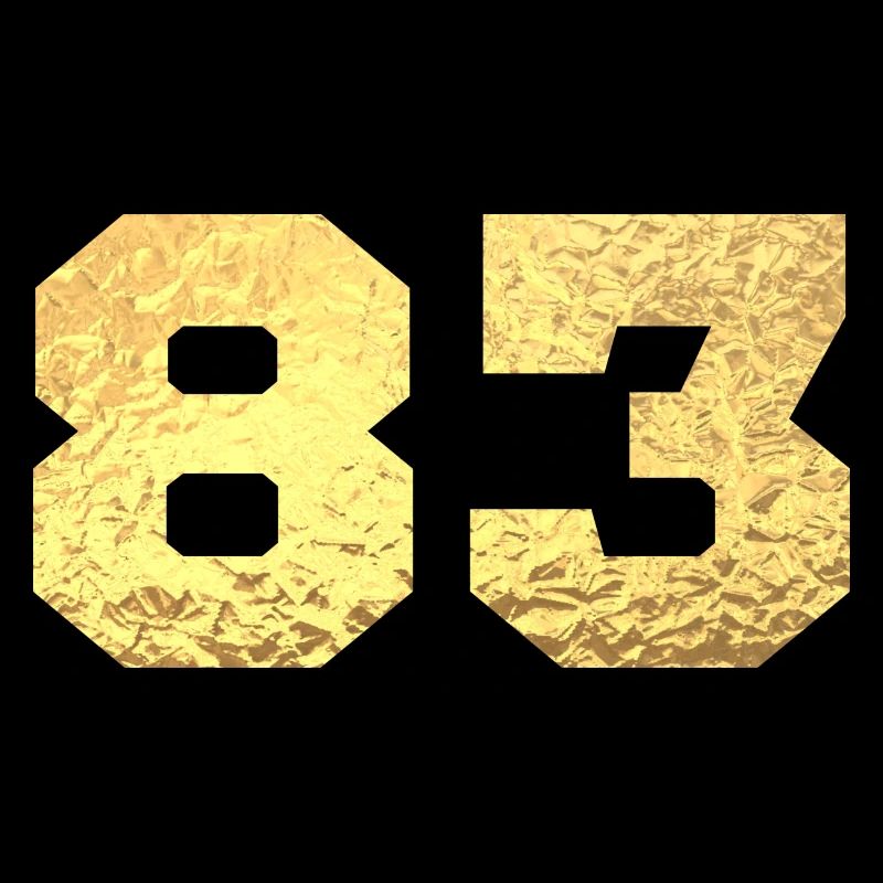 Nummer 83 Gold Glitter - 83. Jubiläum