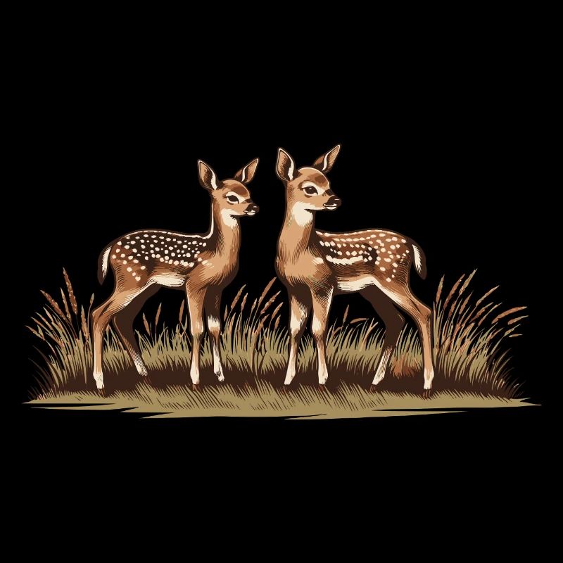 Cerf sur prairie