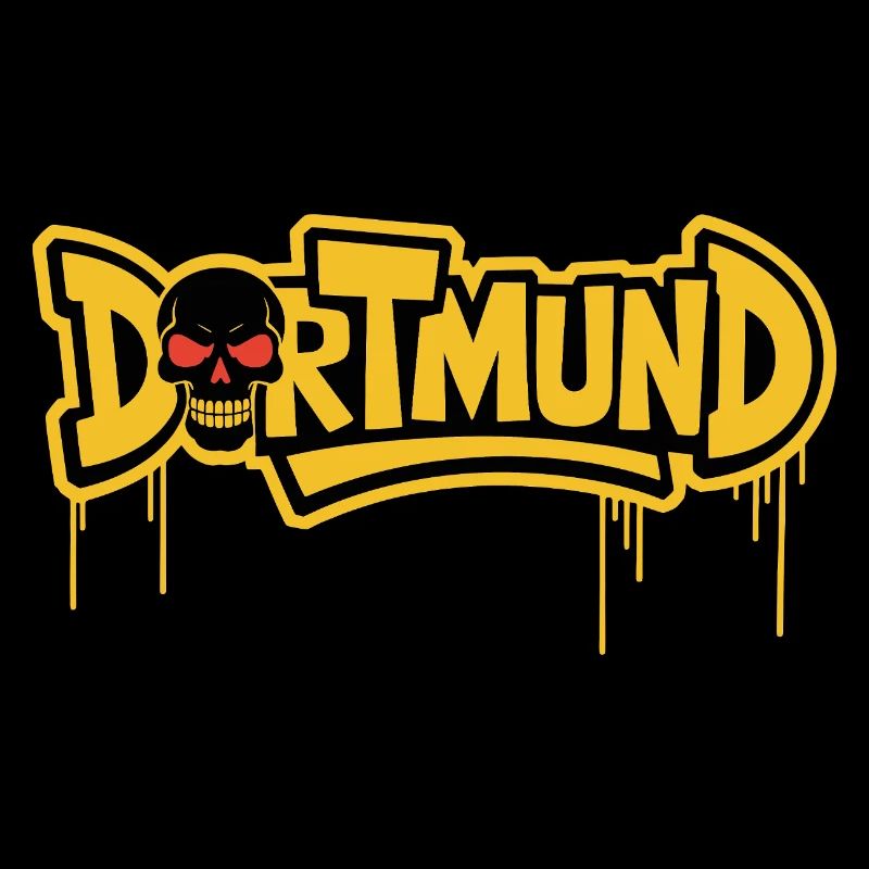 Dortmund Totenkopf Graffiti