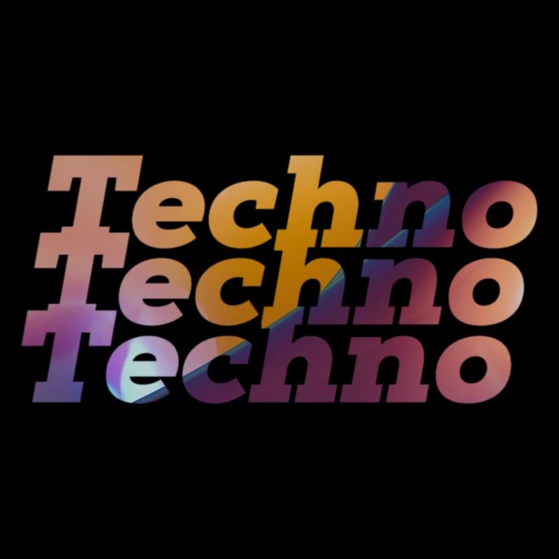Techno Rave Design Electronic Music Party 2022
