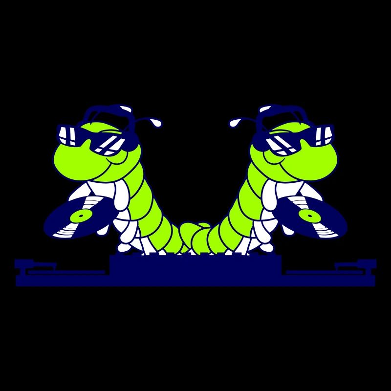 2 DJ Caterpillars Mixer Music Two Record Team