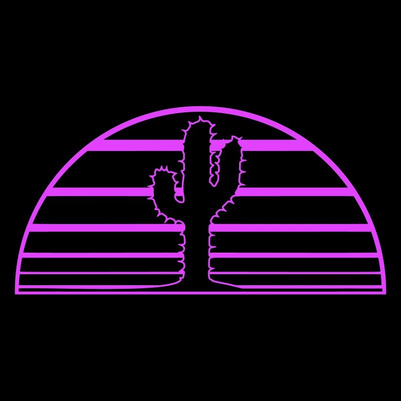 Cactus Plant Spines Desert Cacti Silhouette