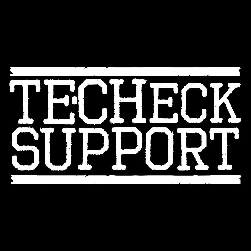 Techeck Support Text