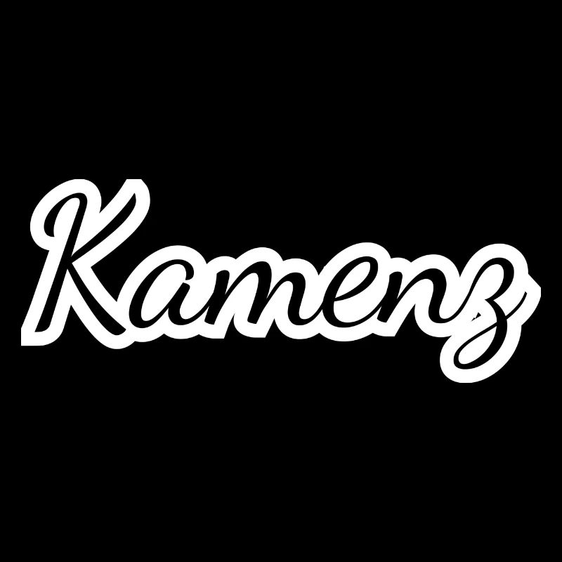 Kamenz - Textdesign mit Stadtnamen