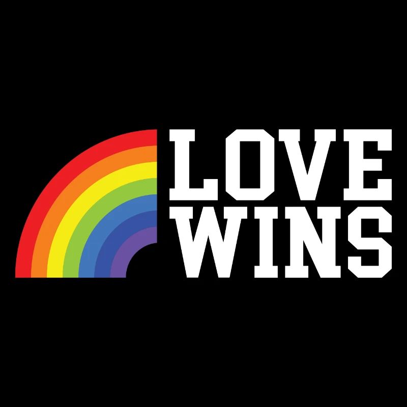 Love Wins Cooler Spruch Geschenk