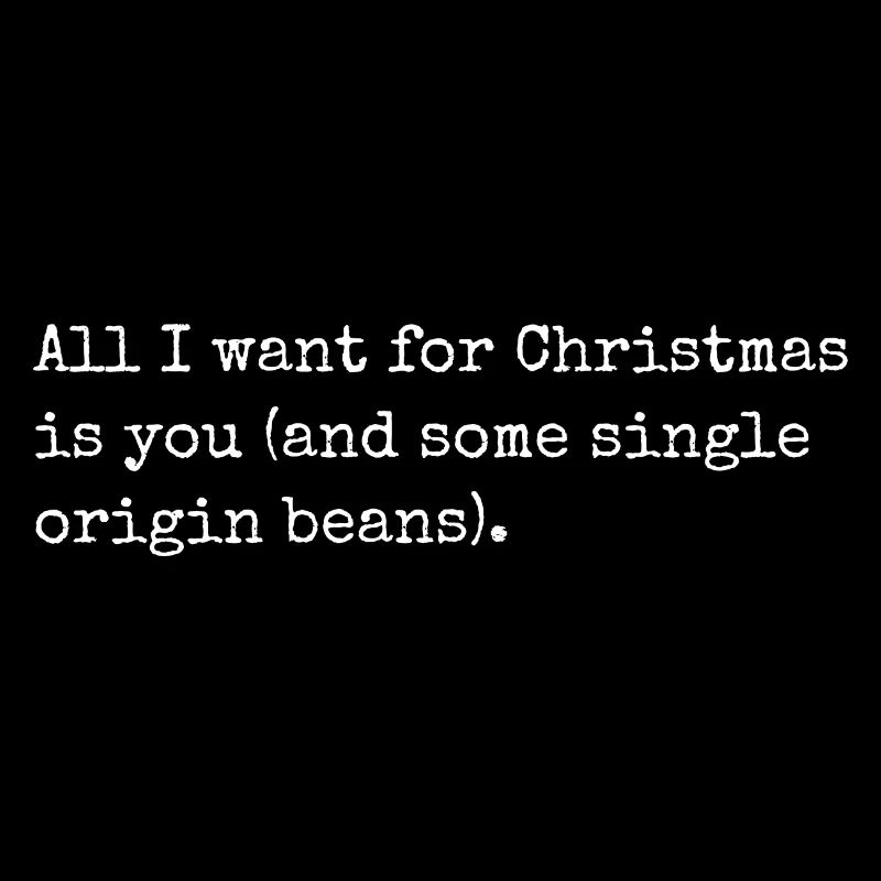 Funny Christmas and coffee slogan