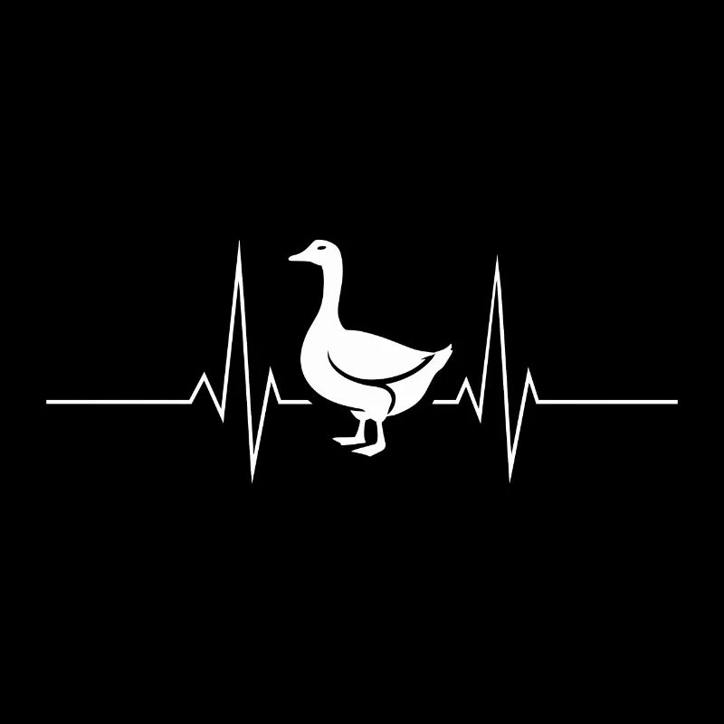 Gans Gänse Herzschlag Herzfrequenz Herzlinie