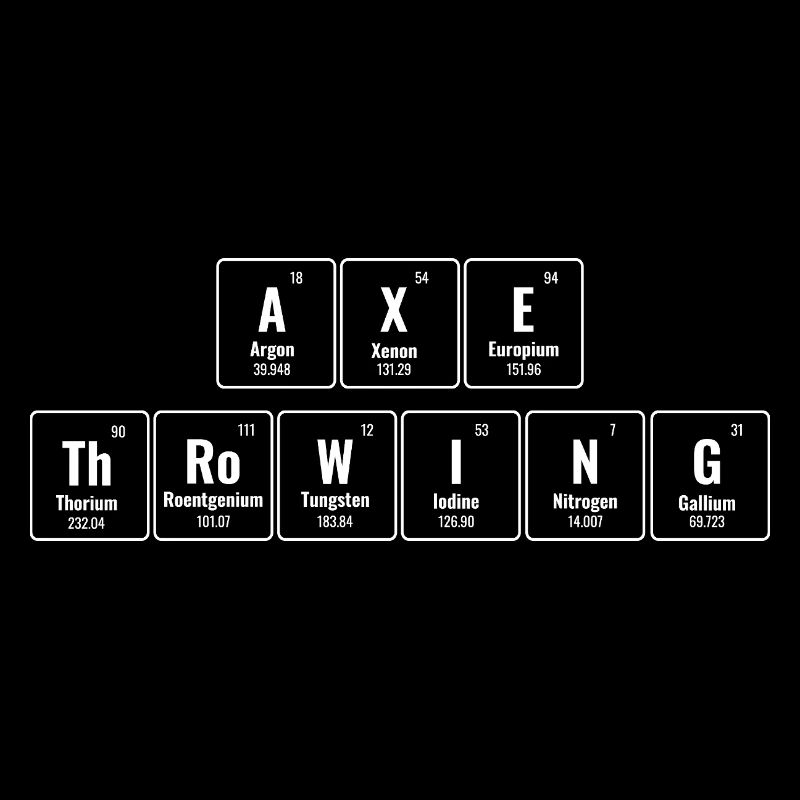 Axe Throwing Periodical Table Of Elements Hatchet
