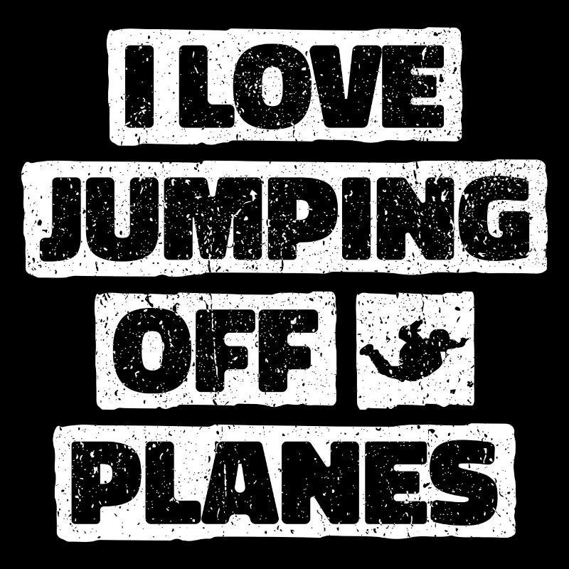 Fallschirmspringen Leidenschaft Design. Perfektes Adrenalin-Geschenk