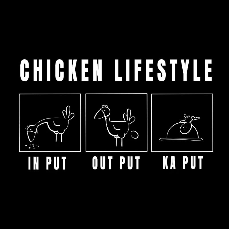 Funny Chicken Lifestyle Comic I Bird Gift