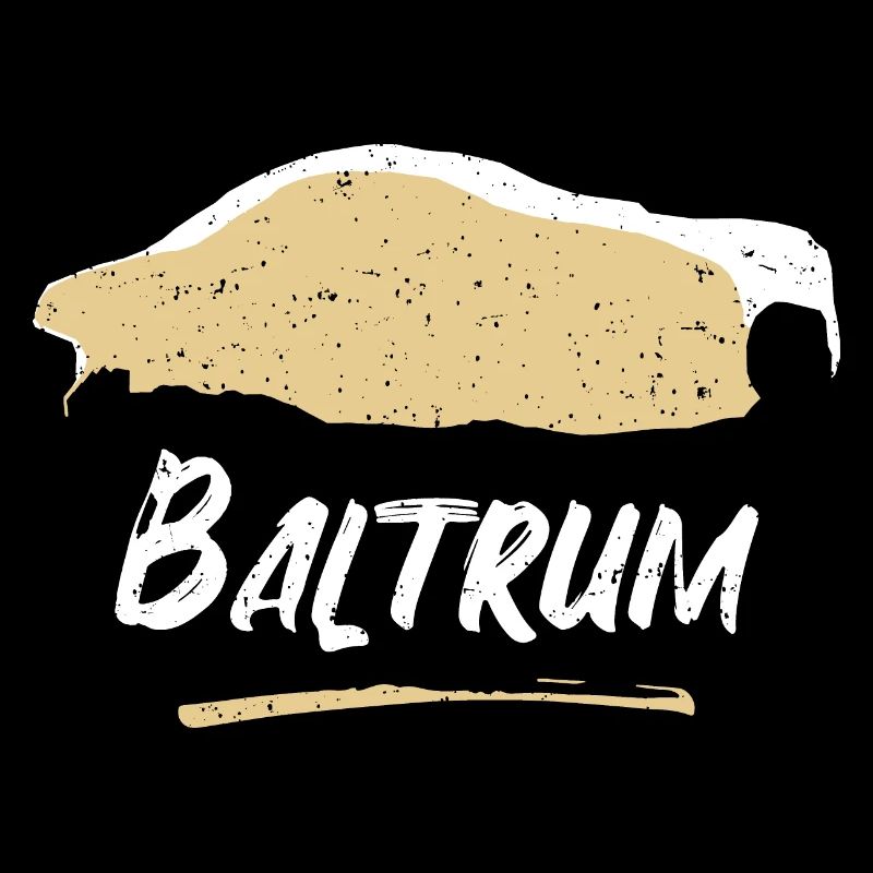 Baltrum | Vintage retro map