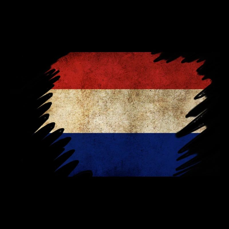 Grunge Holländisches Flaggendesign