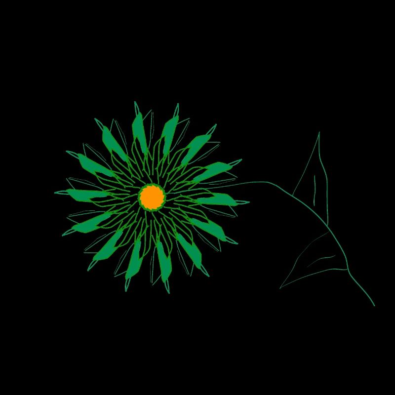 fleur verte