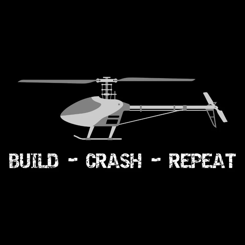 Build Crash Repeat RC hélicoptère hélicoptère modèle