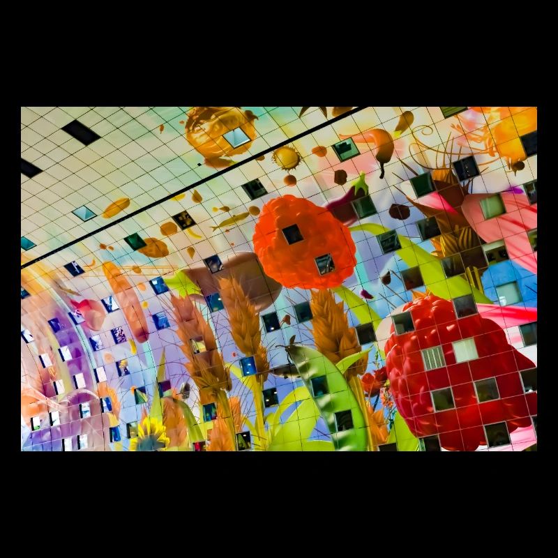 Conception de décor floral coloré joyeux