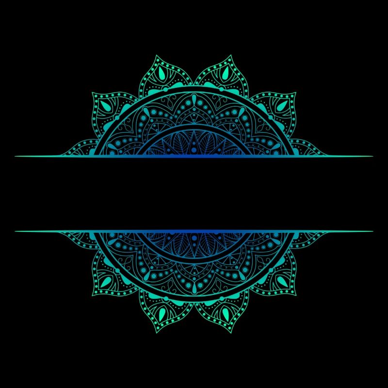 Mandala Cyan Green
