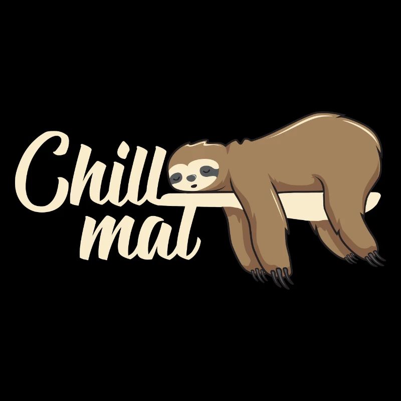 Funny chill times sloth while relaxing