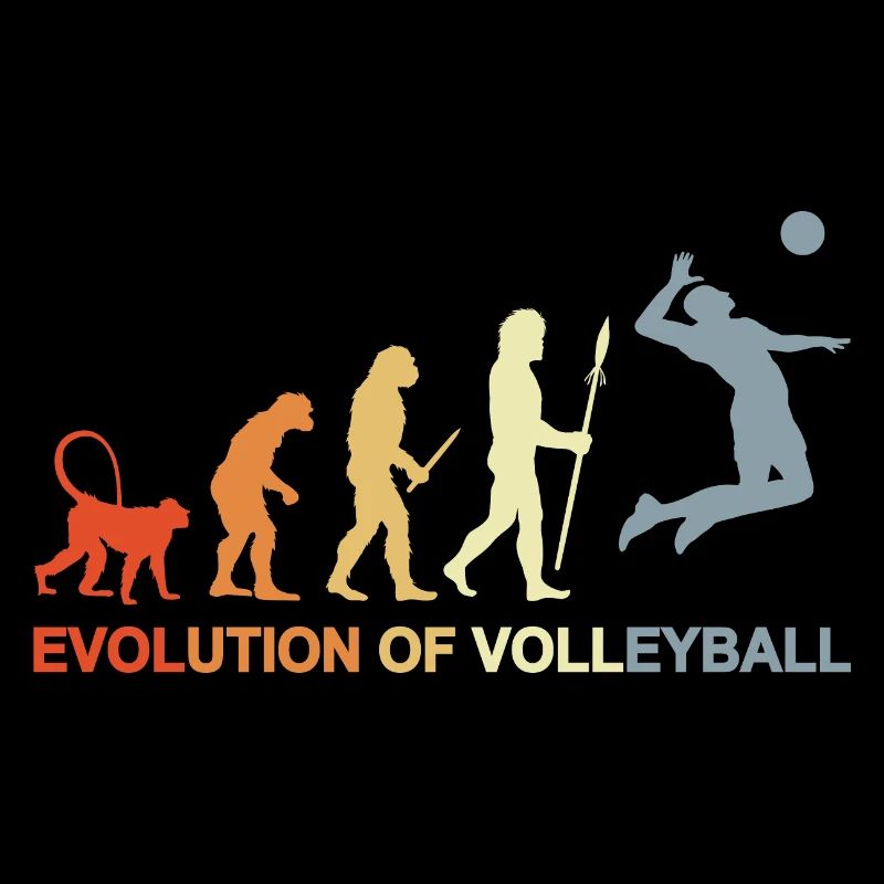 Evolution eines Volleyballspielers