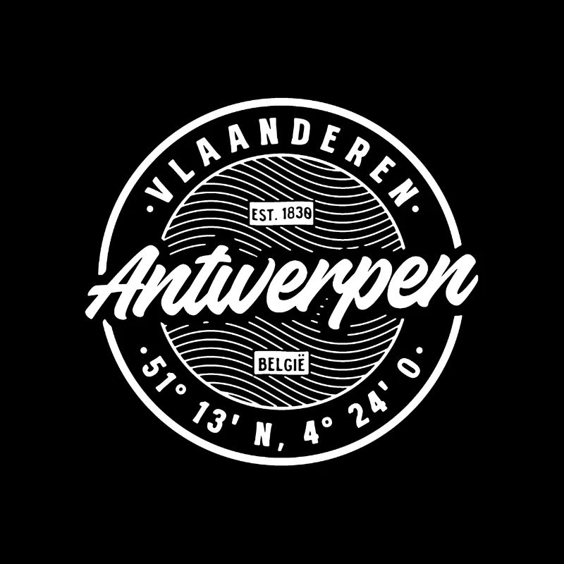 Antwerpen Belgien Badge – Städte-Design