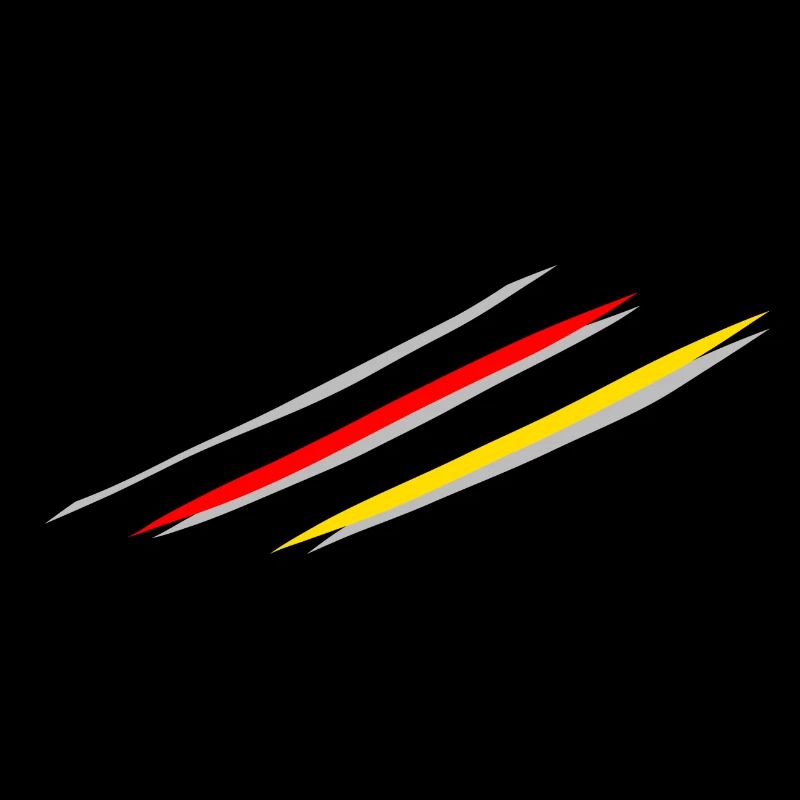 Drapeau de l’Allemagne en forme de rayure