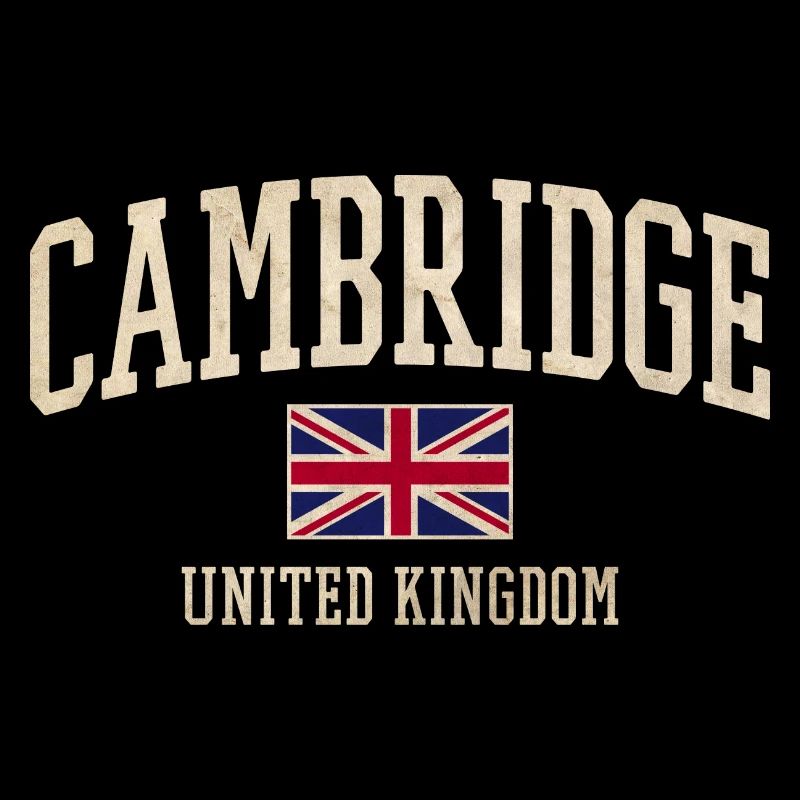 Bannière du drapeau vintage de Cambridge UK