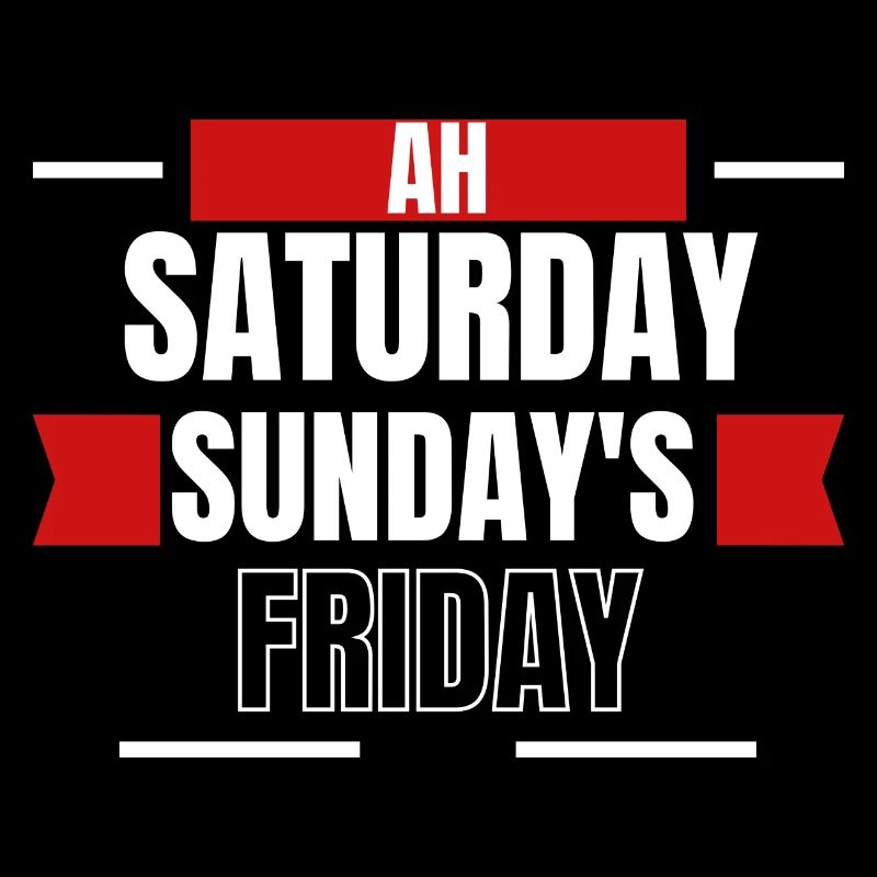 Ah, Weekend Days Mashup Tee