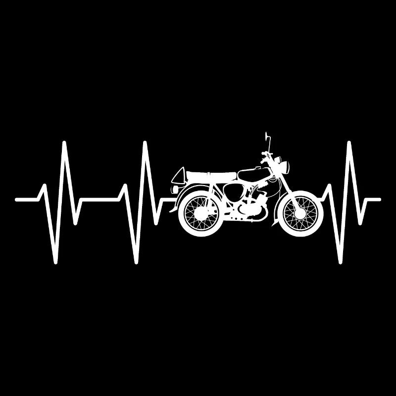 Simson s50 Heartbeat DDR East Symbol Pulse Logo