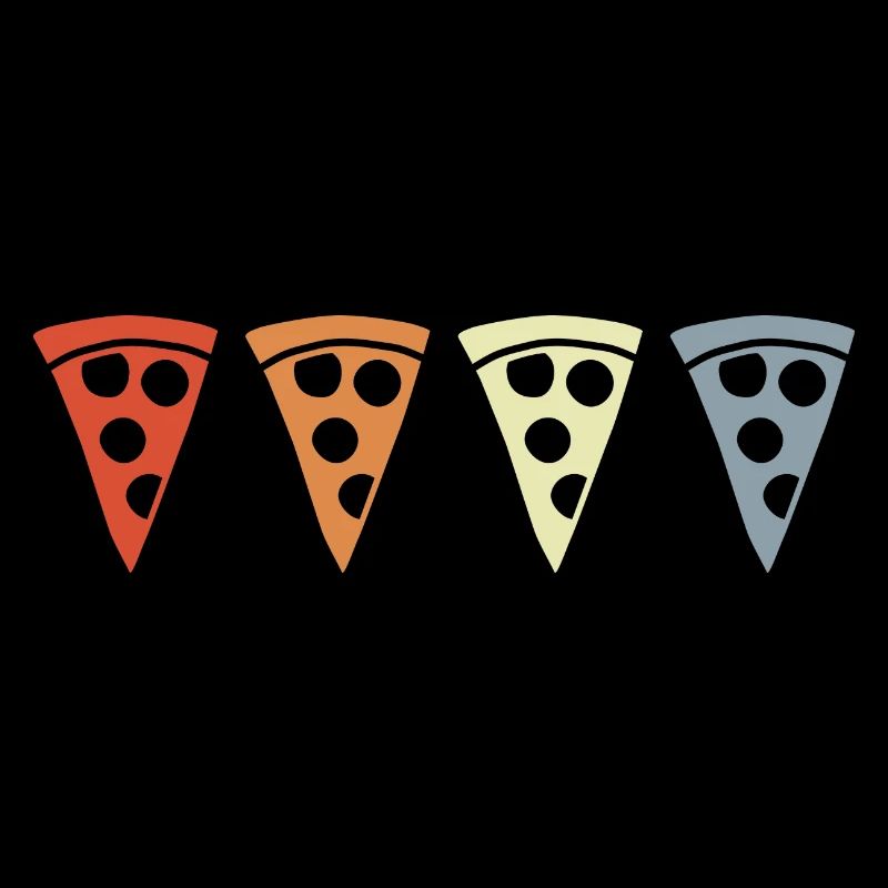 Tranche de pizza vintage