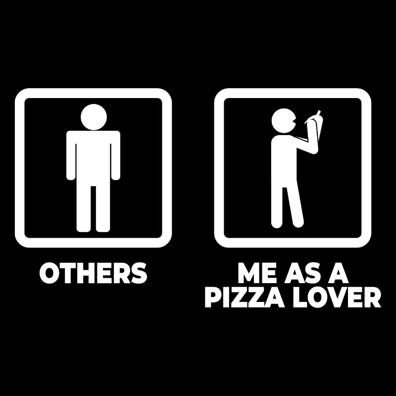 Pizza Lover Stick Figure
