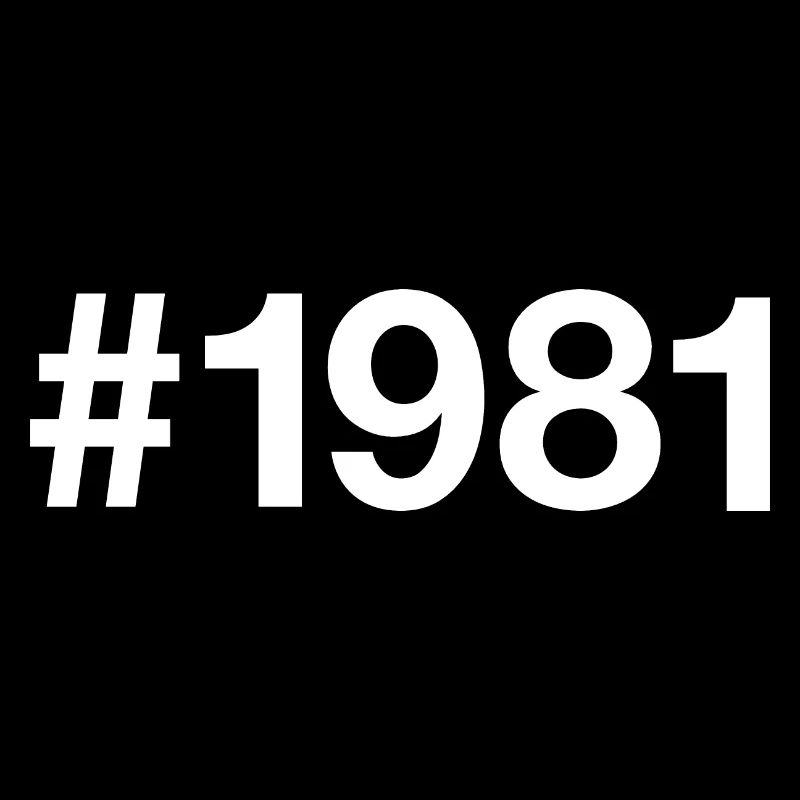 1981 Hashtag 45e anniversaire 45 ans