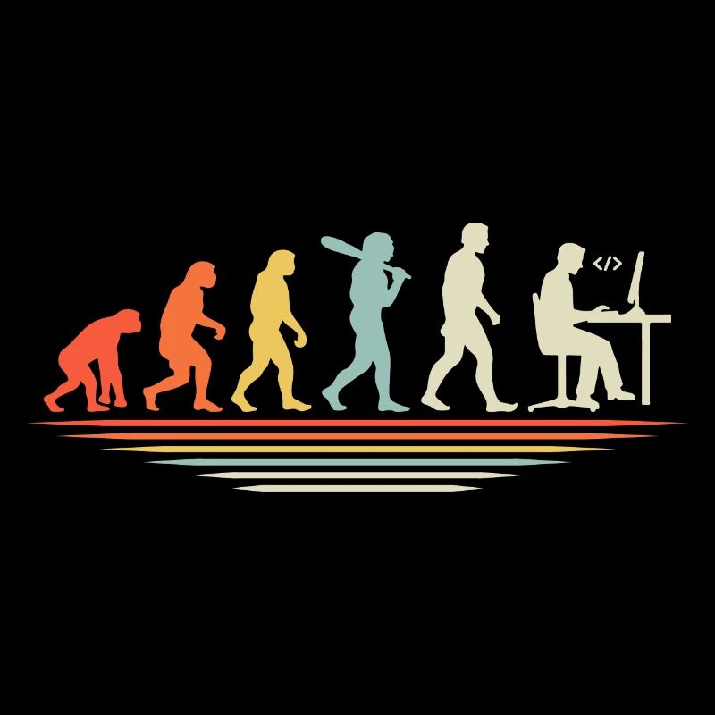 Kaffee-Codierung Evolution Programmierer Entwickler Nerd Coffe