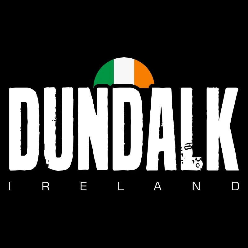 Dundalk Irish Flag Bold Text Tee