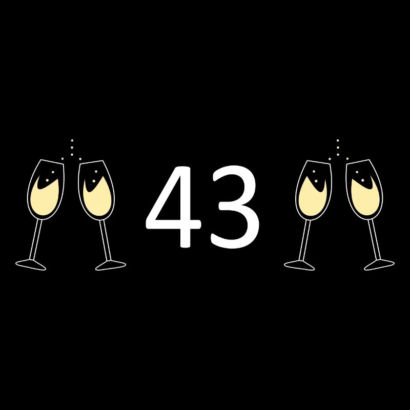 43e anniversaire 43 ans 43 ans numéro 43
