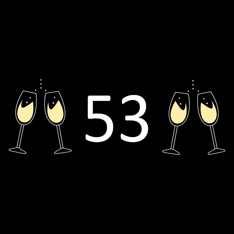 53e anniversaire 53 ans anniversaire 53 numéro 53