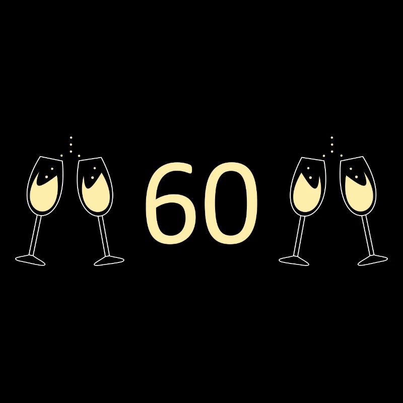 60e anniversaire 60e anniversaire 60 numéro 60 blanc