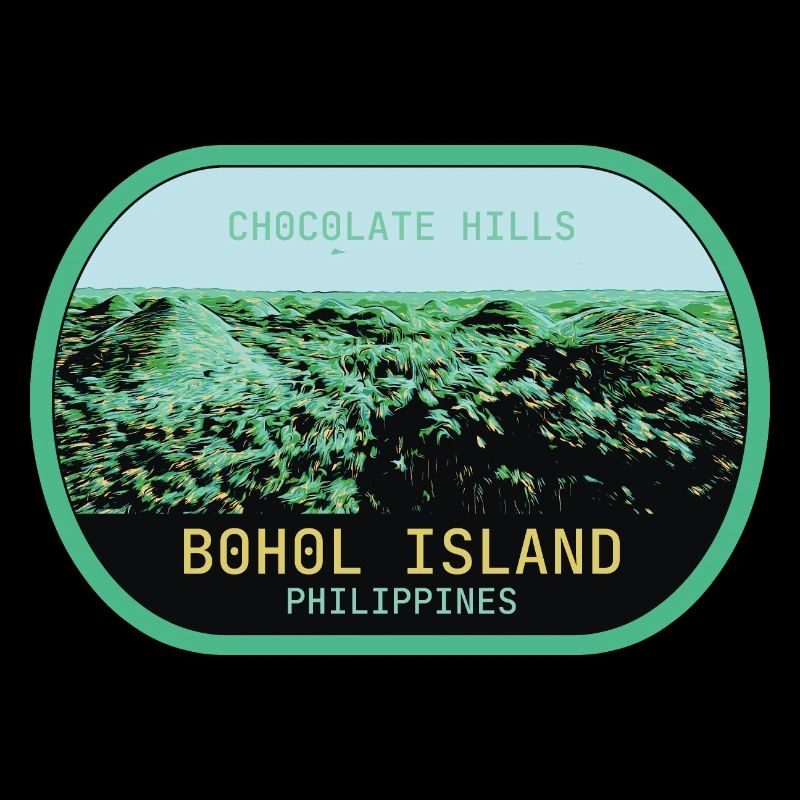les Chocolate Hills à Bohol aux Philippines