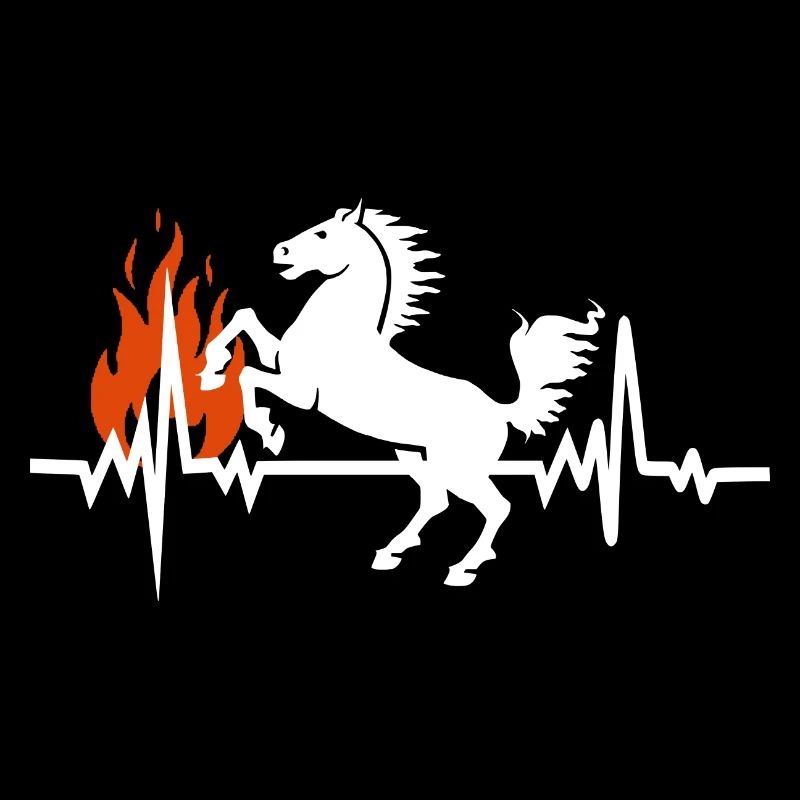 Battement de Cœur du Cheval Équitation Feu Chaleur