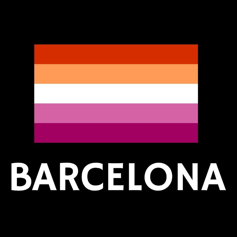 Drapeau de la fierté lesbienne de Barcelone