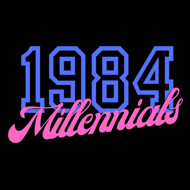 Millésime Année 1984 Impression d’art numérique