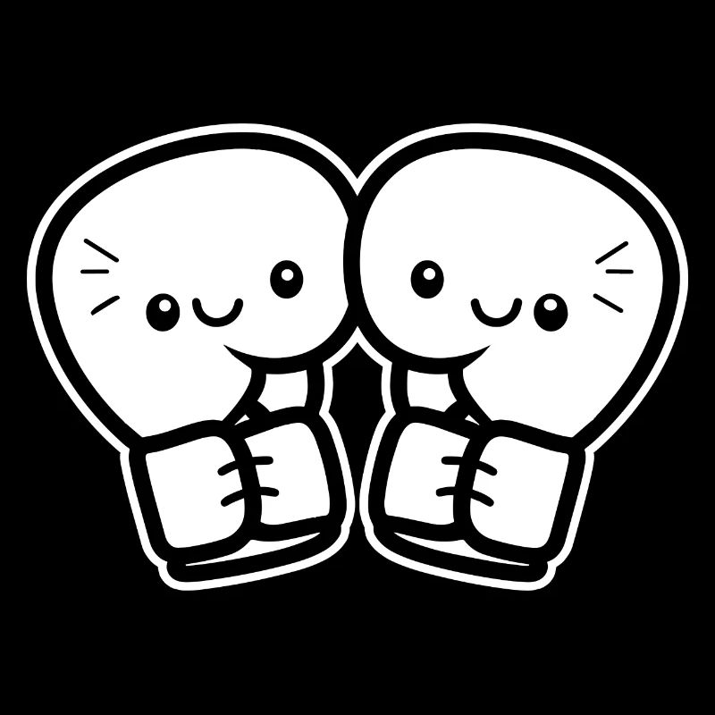 Gants de boxe drôles