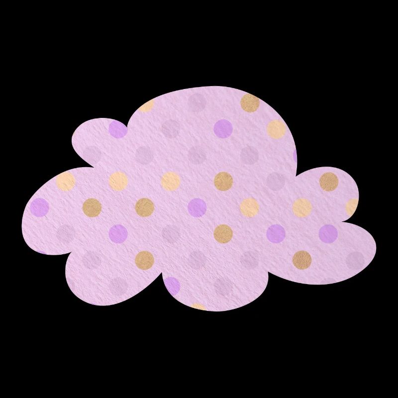 Wolke Punkte Dots Kinderzimmer Wetter rosa Mädchen