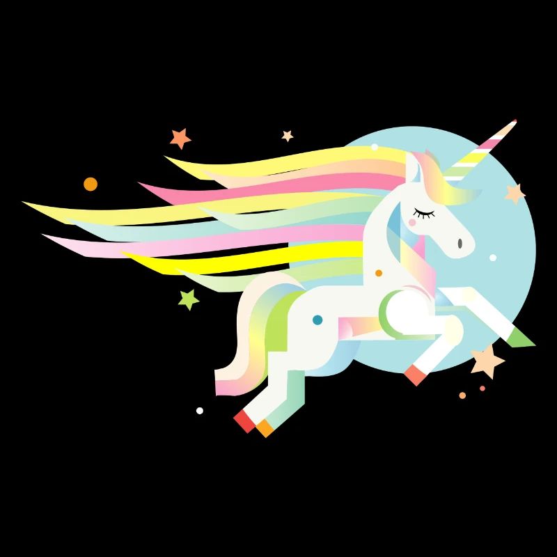 Zartes Einhorn in Pastell-Träumerisch & magisch