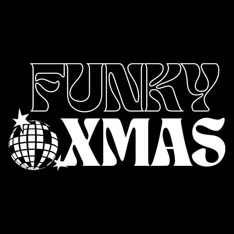 Funky Disco Christmas Ornament Design