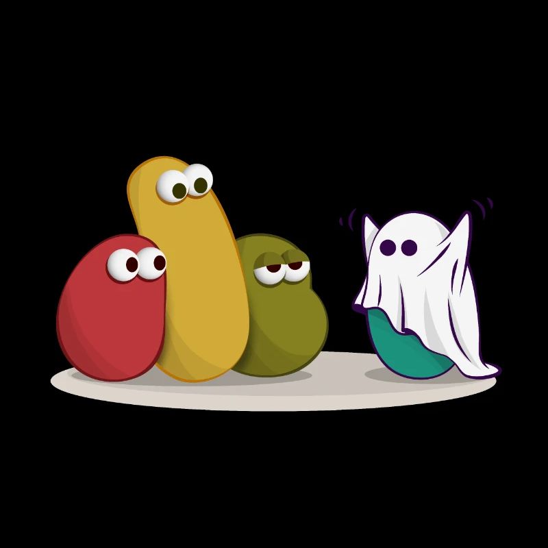 Halloween Ghost Comic Drawing