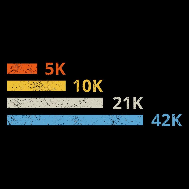 Distances de course II - 5 km 10 km 21 km 42 km marathonien