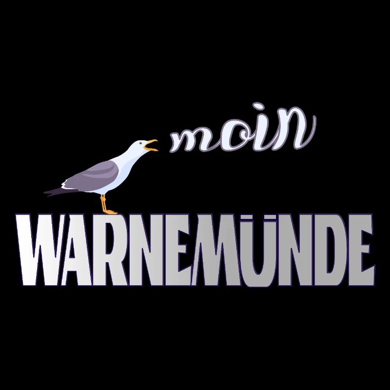 Warnemünde Möwe mit Moin Ostee