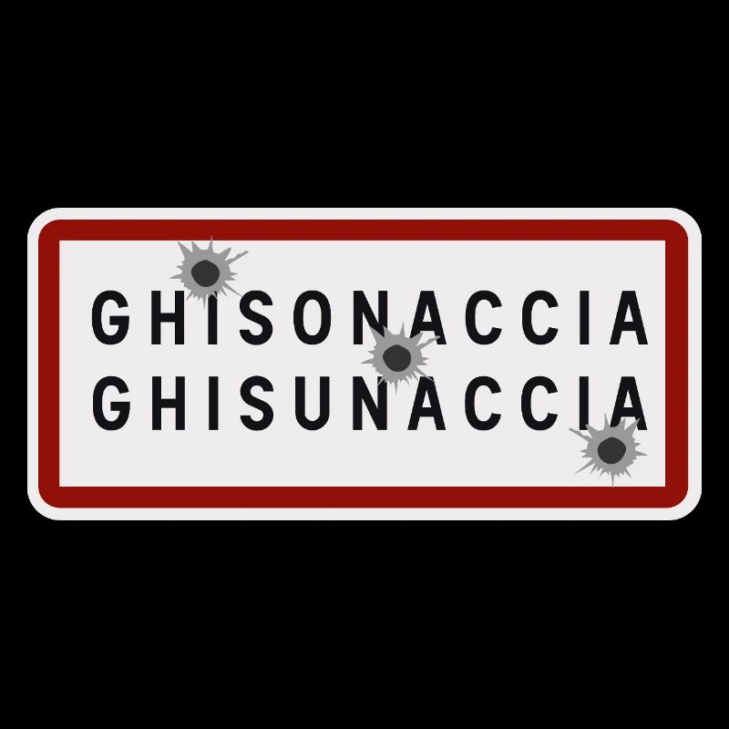 Panneau d’entrée de la ville de Ghisonaccia