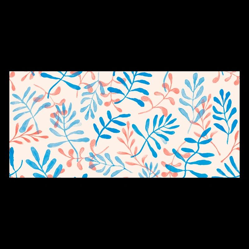 Motif de feuilles à l’aquarelle dans des tons pastel