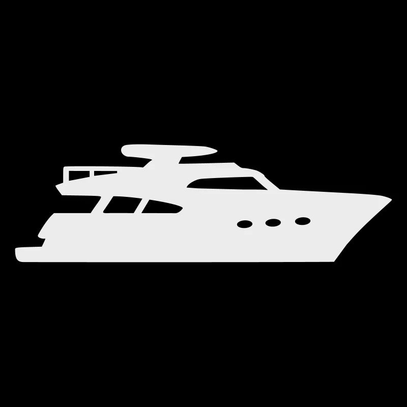 Yacht Silhouette Motorboat